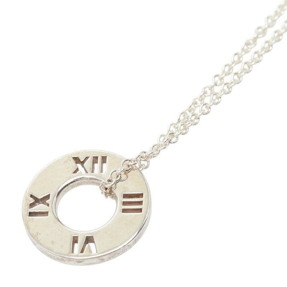 Tiffany & Co. Atlas Circle Necklace Sterling Silver 925